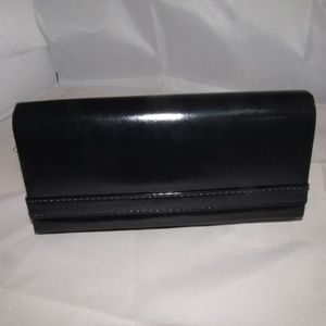 Womens Evening Clutch Bag Black With Chain KMQ NWT